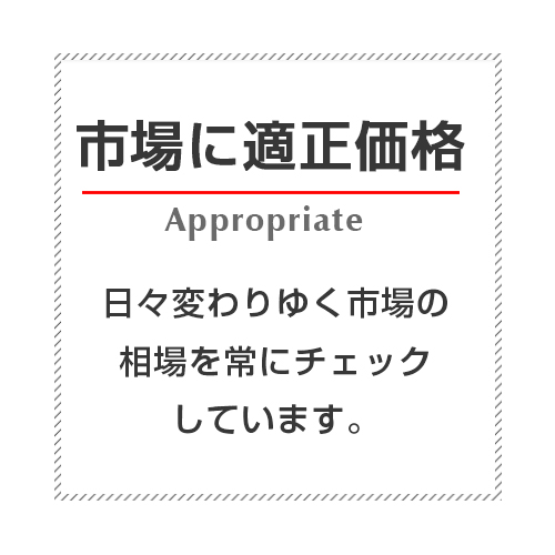 市場に適正価格